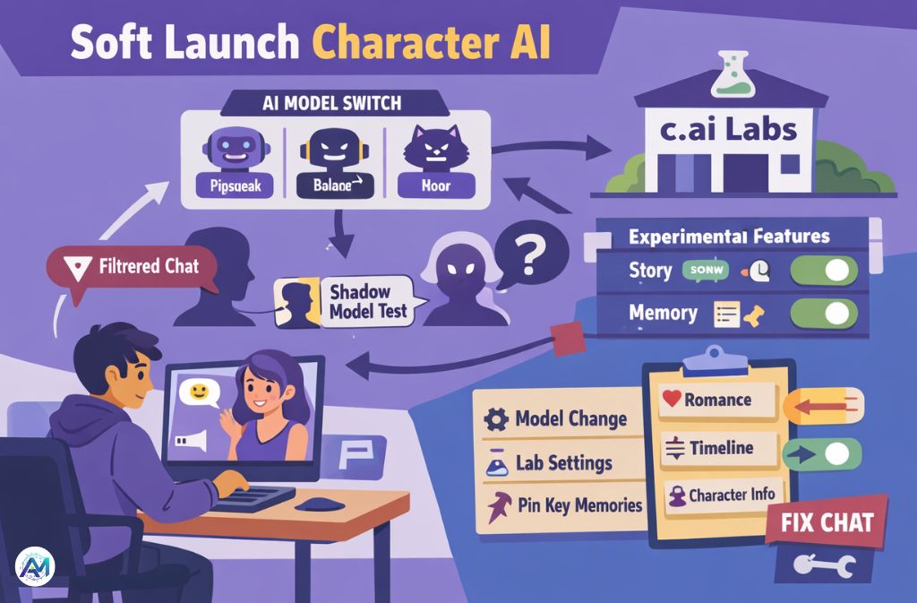 soft launch character ai